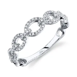 0.23ctw Diamond Link Ring