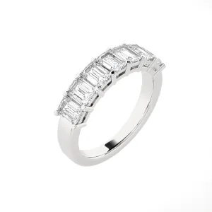 1 5/8 ctw Emerald-Cut Lab Grown Diamond Anniversary Ring