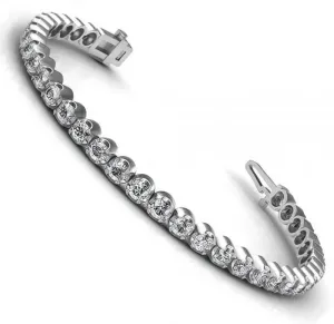 1.00-3.50 CT Round Cut Diamonds - Tennis Bracelet