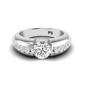 1.00-3.50 CT Round Cut Lab Grown Diamonds - Engagement Ring