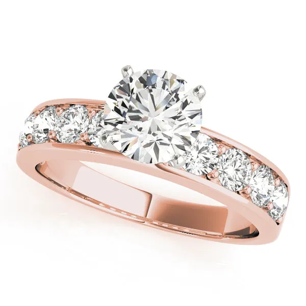 14K Channel / Prong Engagement Ring