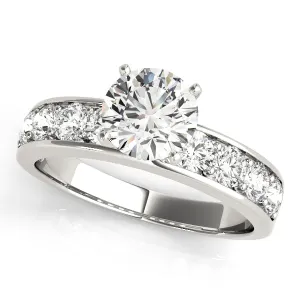 14K Channel / Prong Engagement Ring