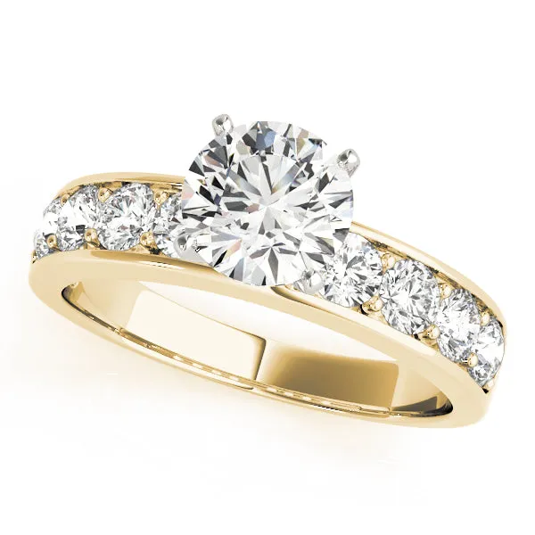 14K Channel / Prong Engagement Ring