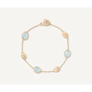 18K Siviglia Gold Bracelet w/Aquamarine - BB1874 AQ01 Y