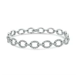 18KW DIAMOND LINK BRACELET 2.69CT