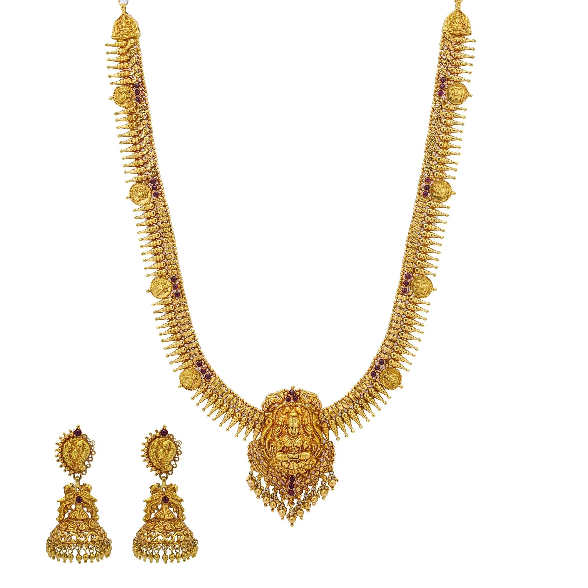 22K Gold Suvarna Laxmi Jewelry Set