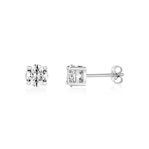 6.5mm Cubic Zircon Studs