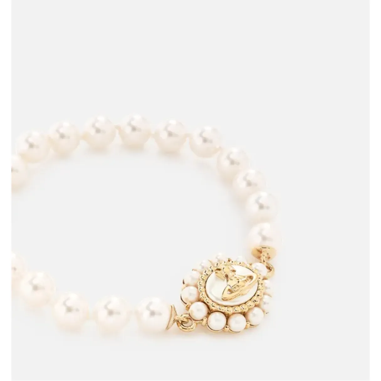 Amaya Large Pearl Bracelet Gold / Creamrose Pearl