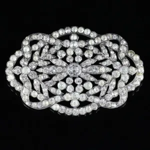 Antique Victorian Large Paste Brooch Circa 1890