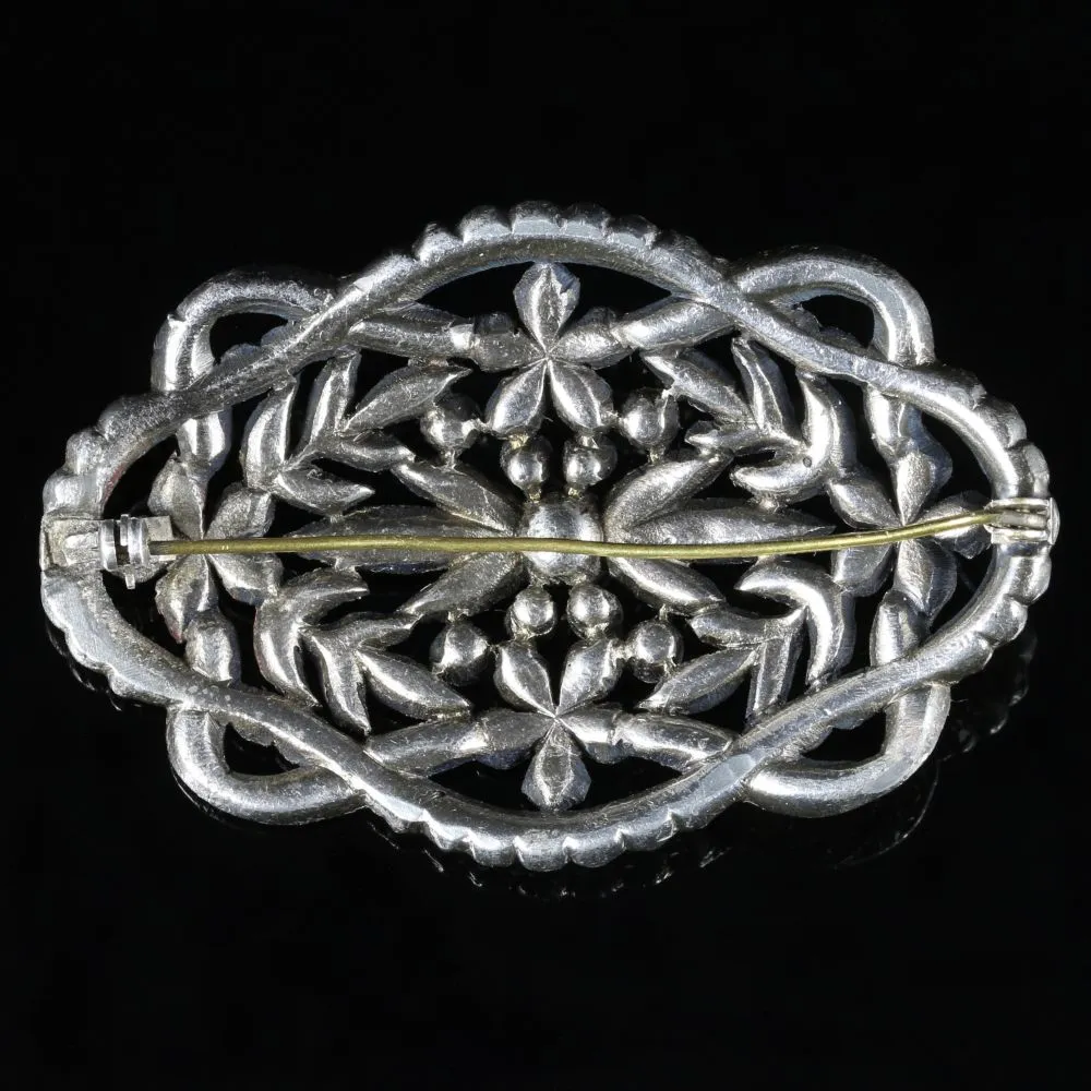 Antique Victorian Large Paste Brooch Circa 1890