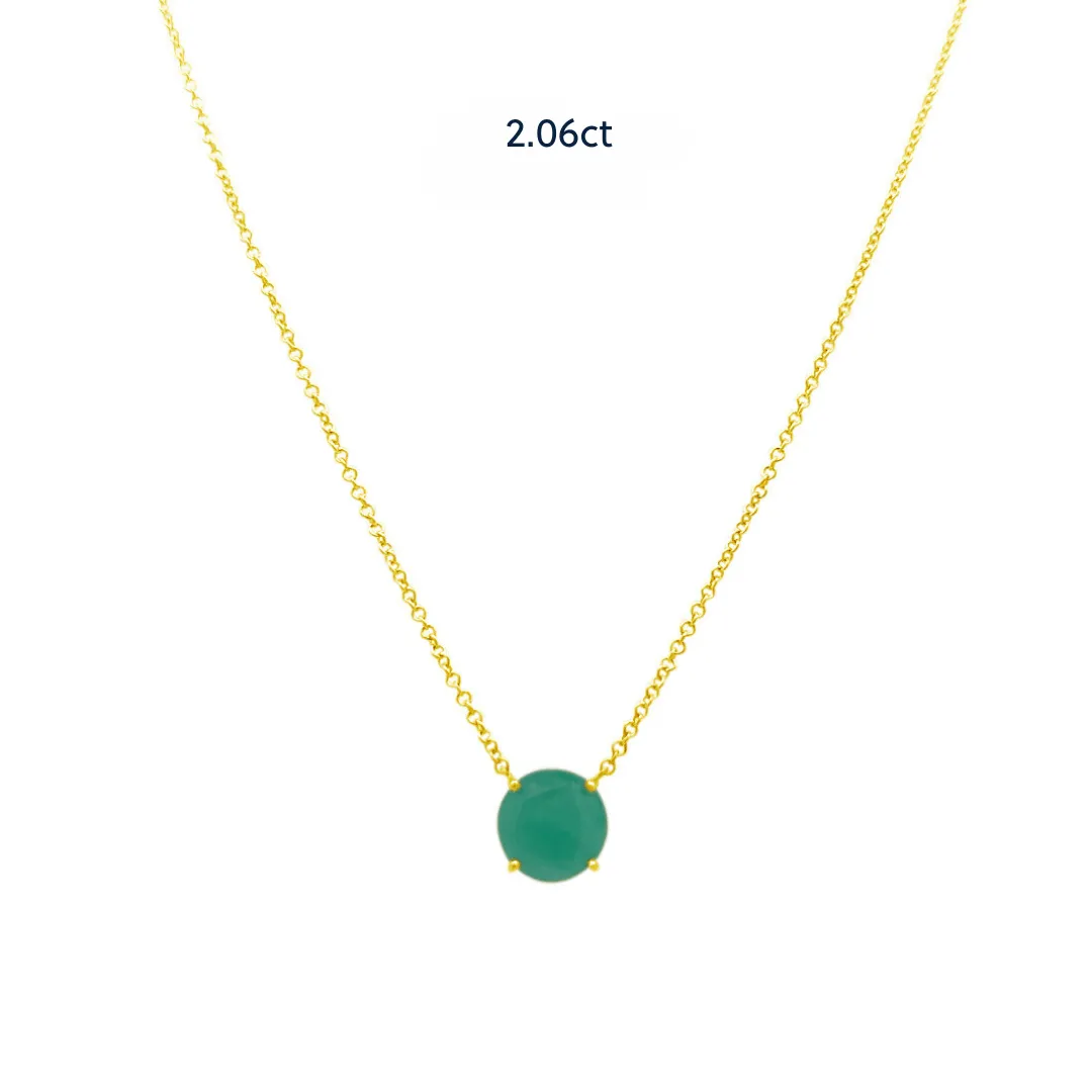 Basket Set Colombian Emerald Necklace