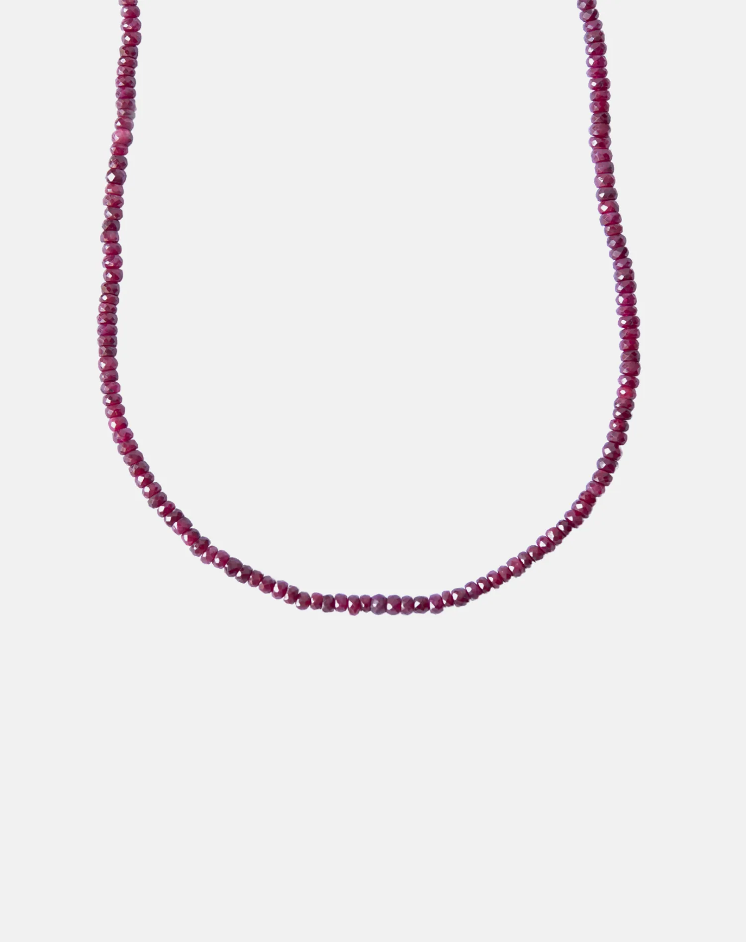 Beaded Ruby Necklace, Cancer