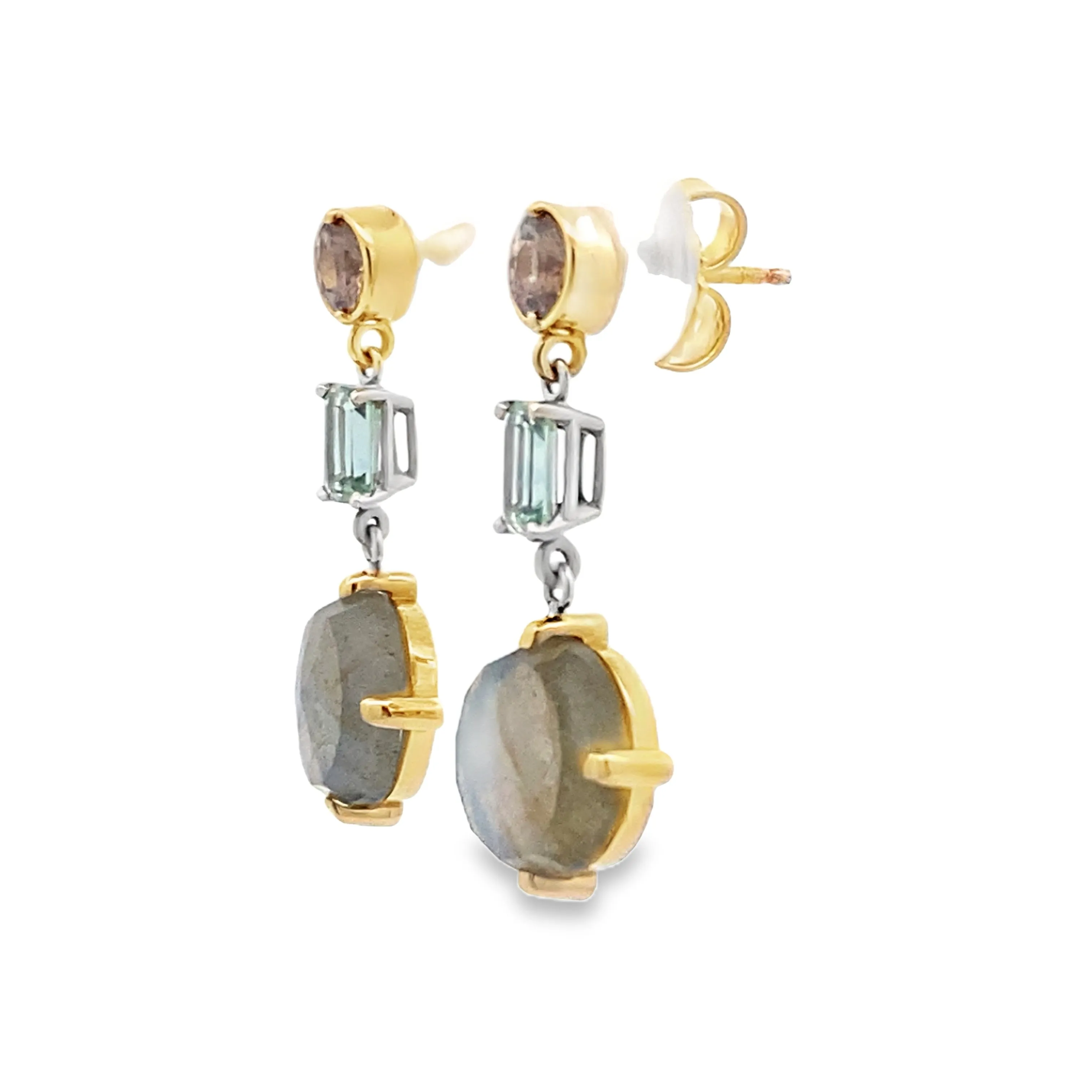 Beeghly & Co. Two-Tone Labradorite Earrings