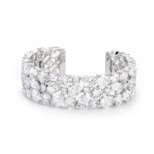 Bejeweled Cubic Zirconia Cuff