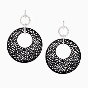 Black Jade Diamond Earrings