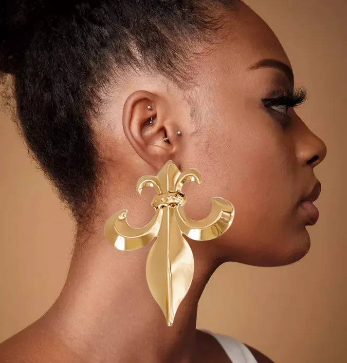 Bold Geometric Pendant Dangle Earrings