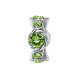 Brighton Peridot  Halo Stargazer Spacer Charm