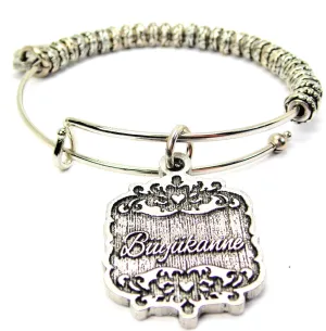 Buyukanne Victorian Scroll Metal Beaded Bracelet