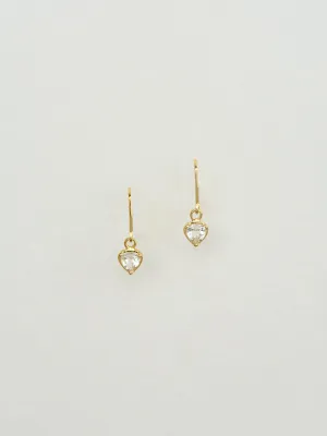 Celeste Earrings | White Topaz | 9k Gold