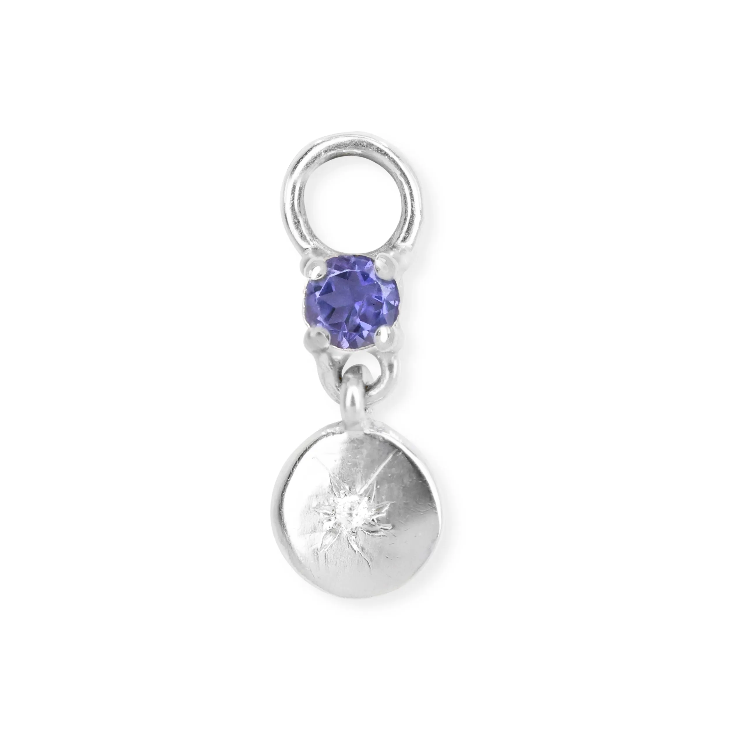 Chloe Silver Sapphire Charm