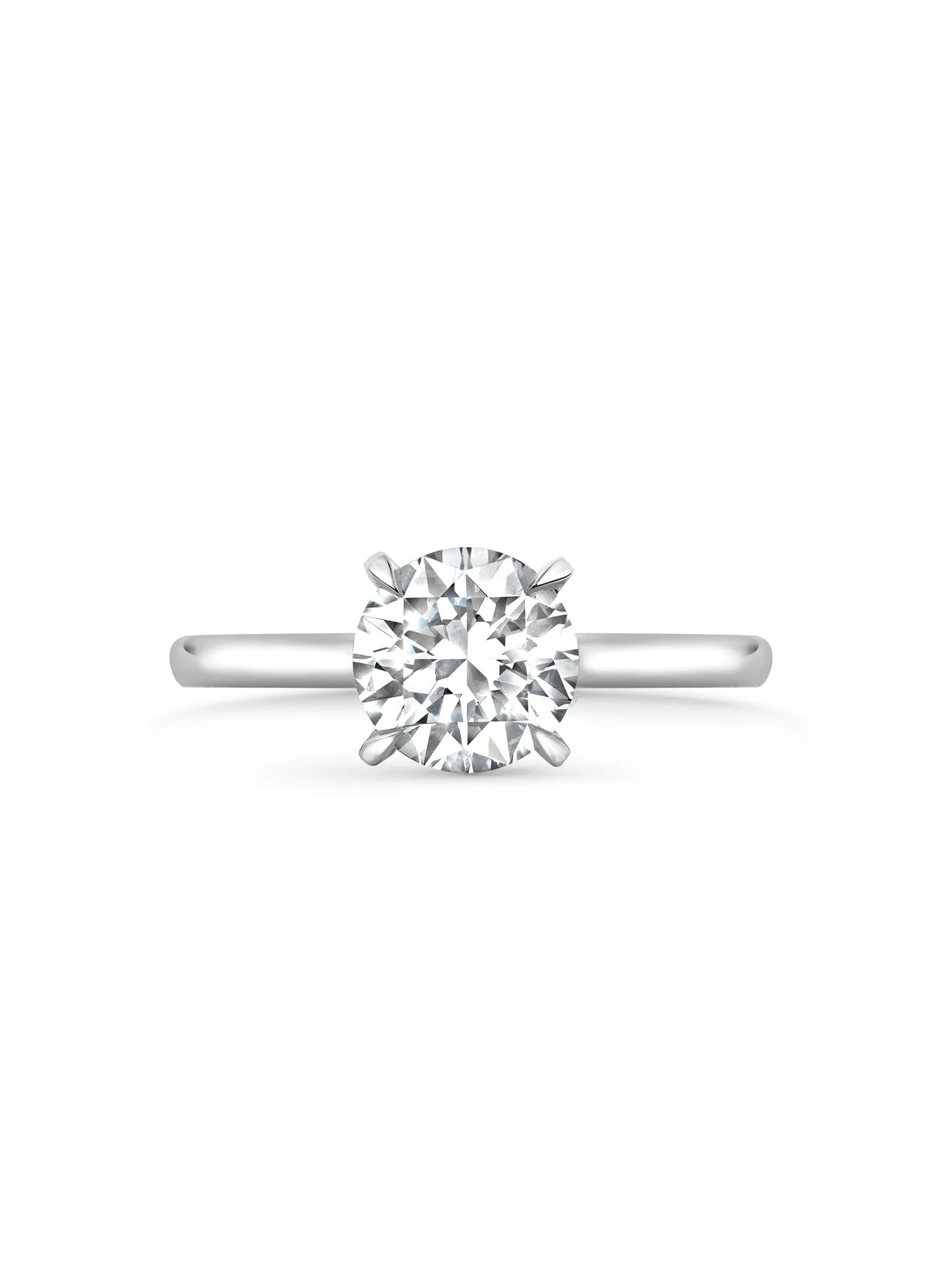 Classic Platinum Diamond Engagement Ring