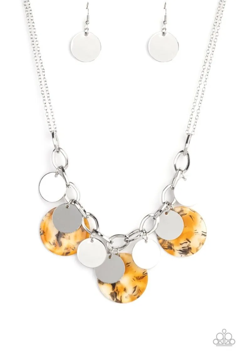 Confetti Confection Yellow Necklace  - Paparazzi Accessories