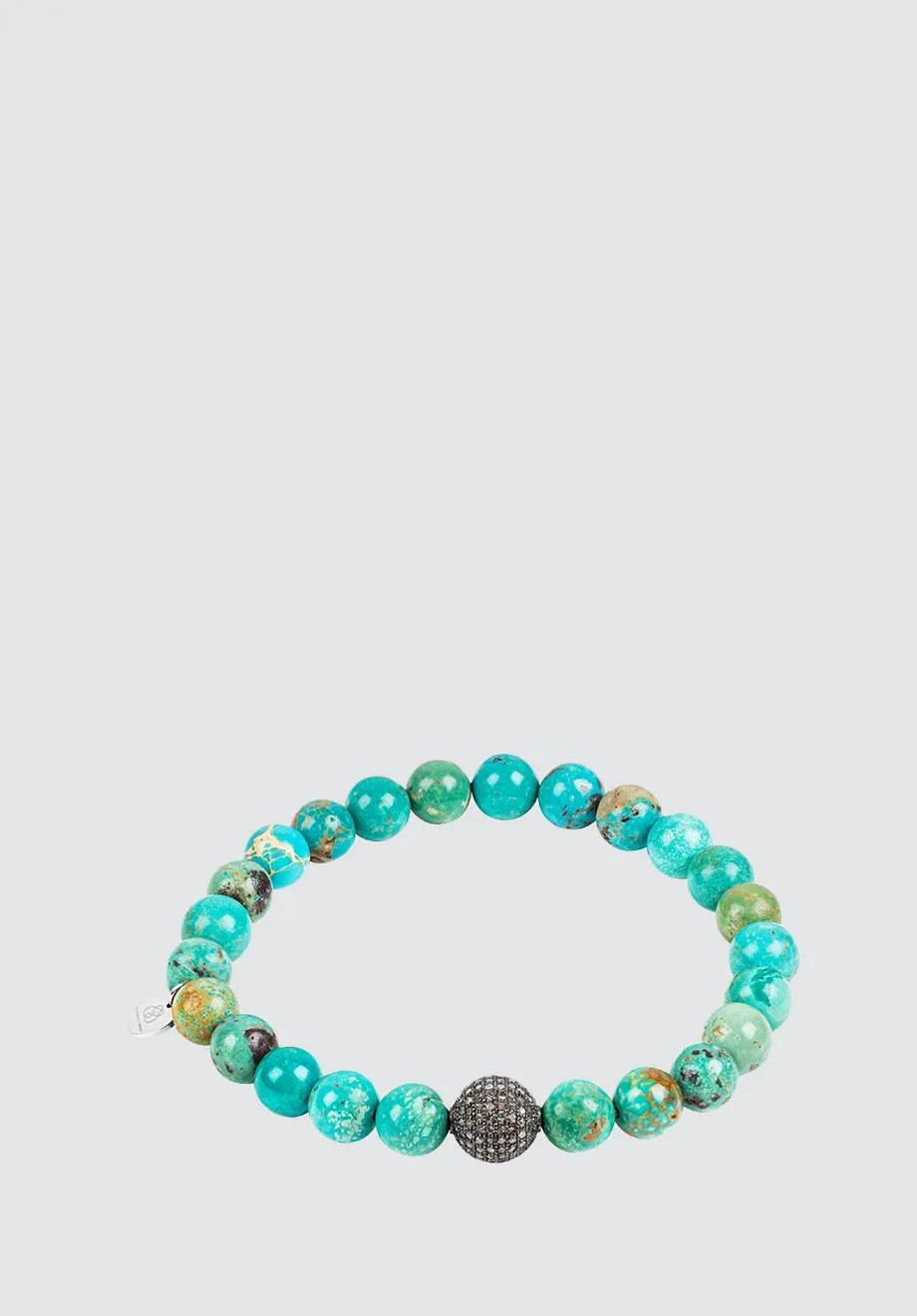 Dark Turquoise Diamond Bracelet | MEN