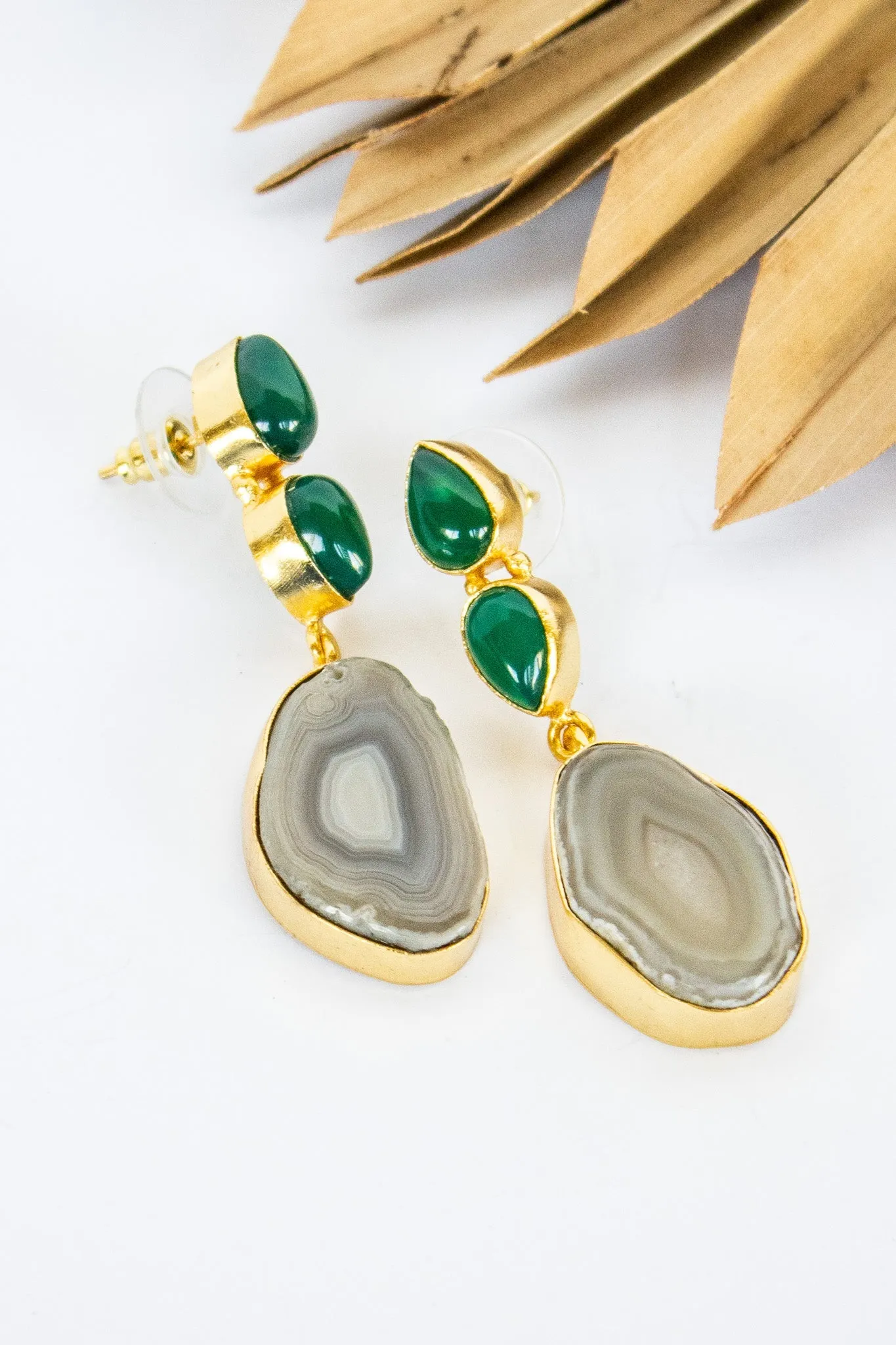 Dasha Jade Crater Earring