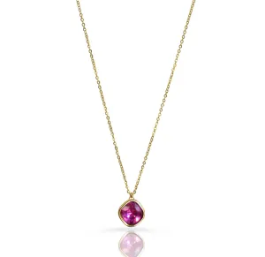 DESIREE RUBY BIRTHSTONE PENDANT NECKLACE - JULY