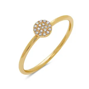 Diamond Pave Cluster Ring