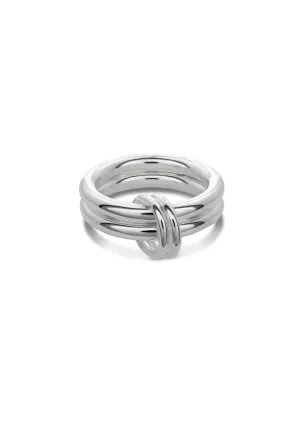 Double Ring Silver