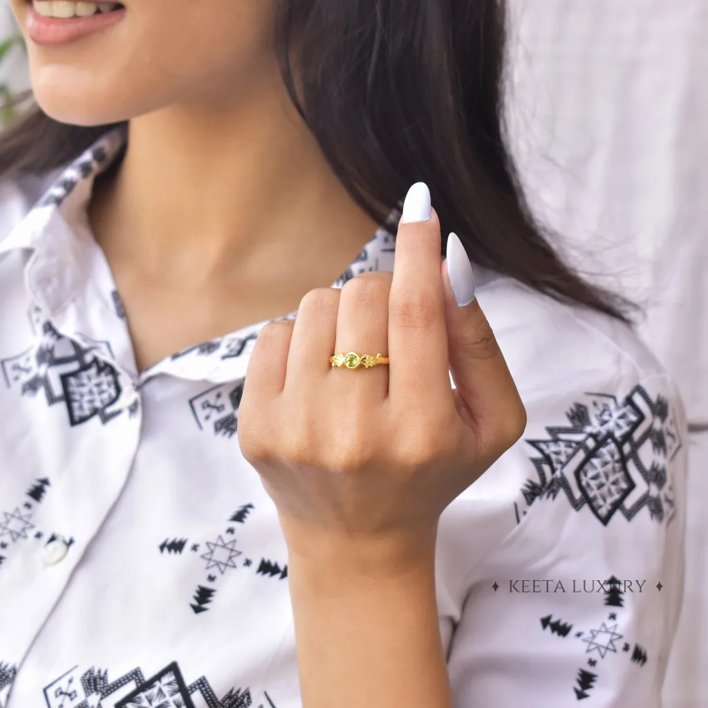 Earth's Radiance - Peridot Ring