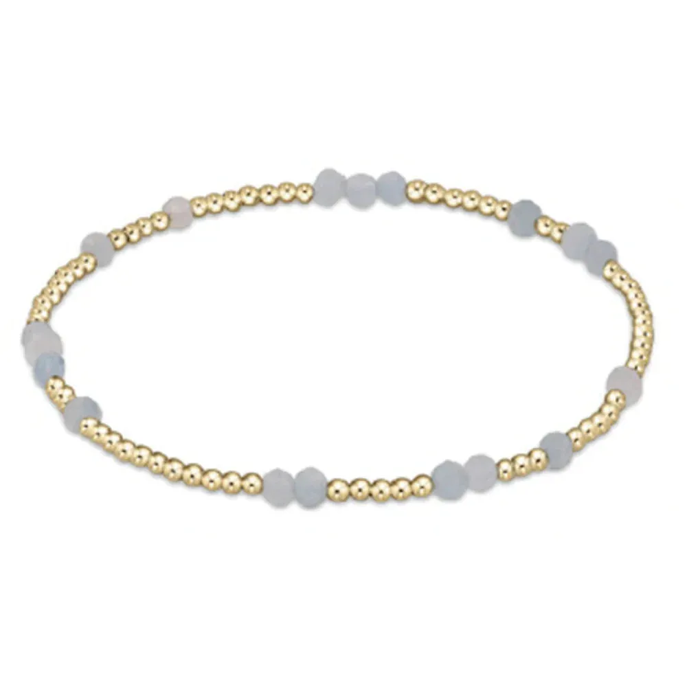 Enewton Hope Unwritten Gemstone Bracelet in Aquamarine