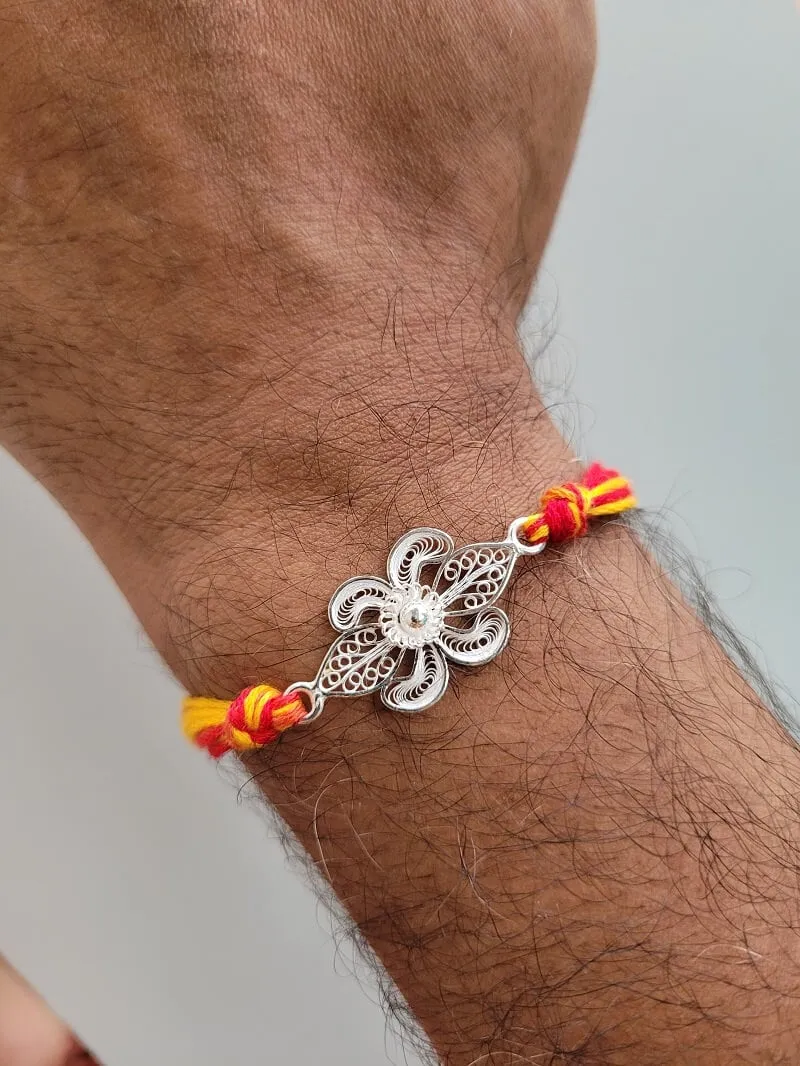 Eternal faith - Silver Rakhi