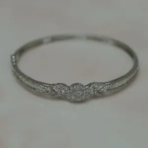 FINITE - 18K White Gold Diamond Bangle