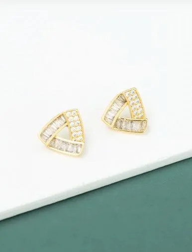 Gold Prism Triangle Earrings - Starfish Project