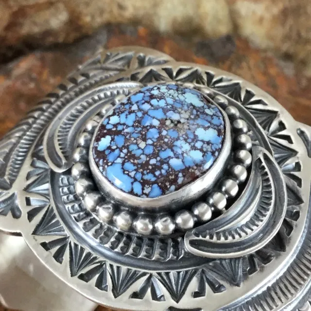 Golden Hill Turquoise Sterling Silver Bracelet by Arnold Blackgoat