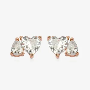 Heartfelt Rosegold Elegance Stud