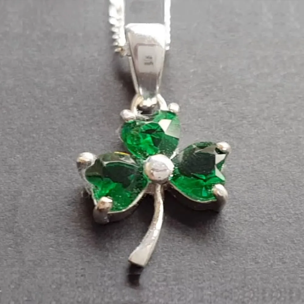 Irish Shamrock  Pendant Celtic Necklace