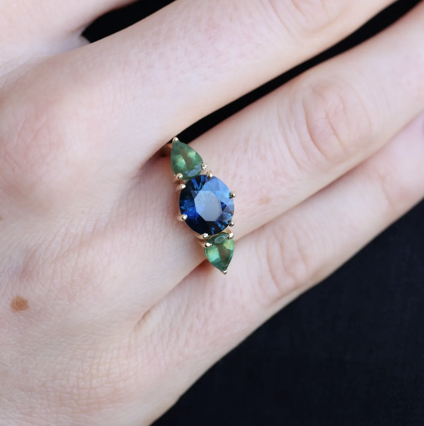 Jardin Sapphire & Apatite 14K Yellow Gold Ring