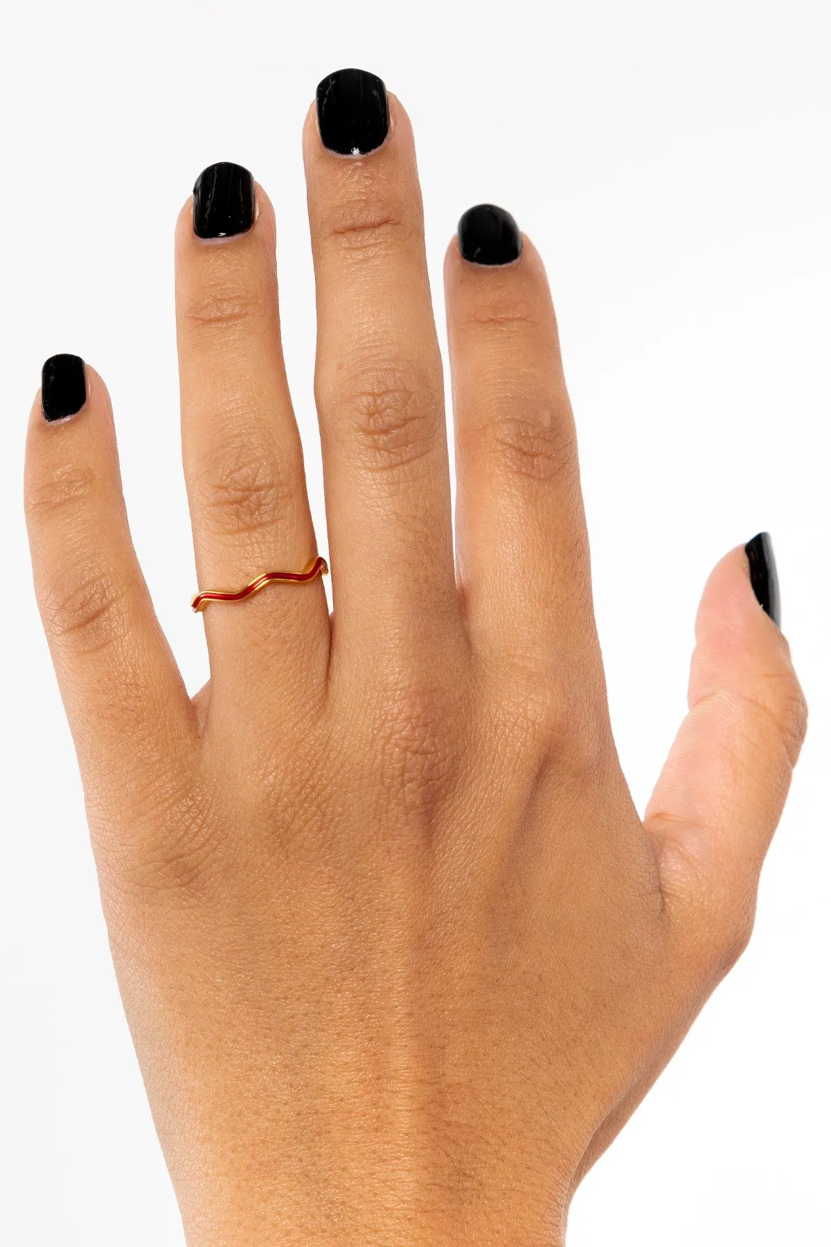 JWLWER - Wavy Enameled Stacking Ring