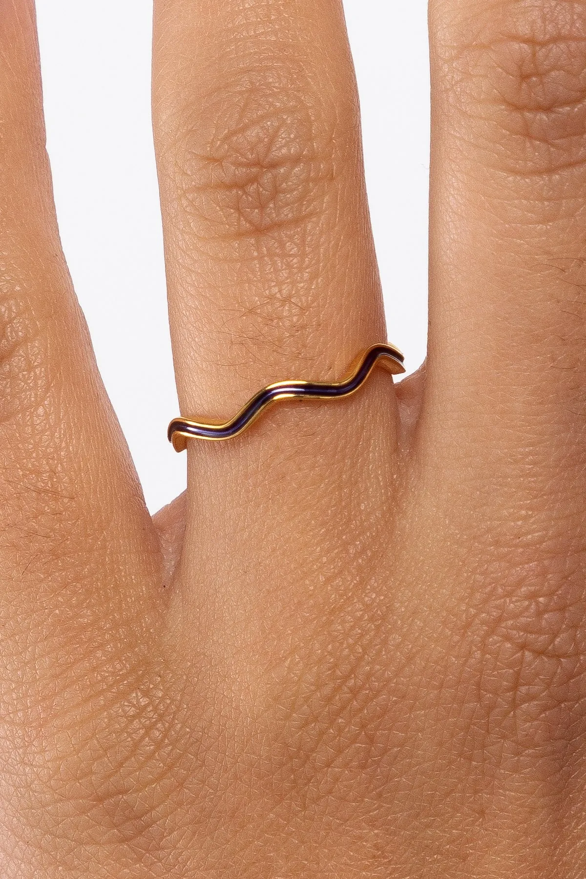 JWLWER - Wavy Enameled Stacking Ring