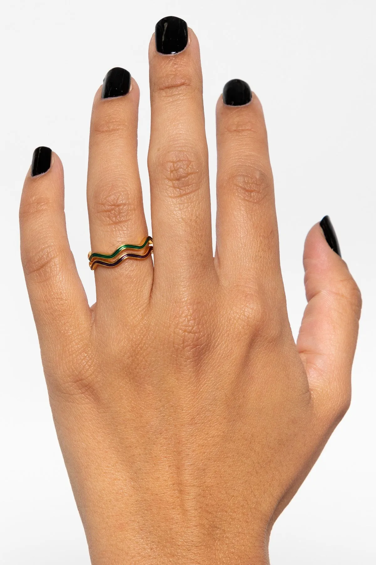 JWLWER - Wavy Enameled Stacking Ring