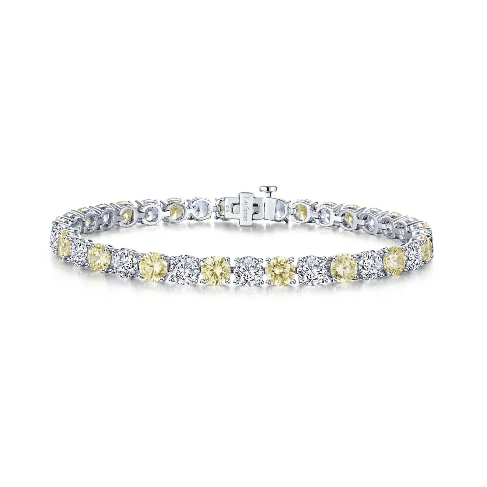 Lafonn Simulated Diamond & Canary Alternating Tennis Bracelet B0172CAP72