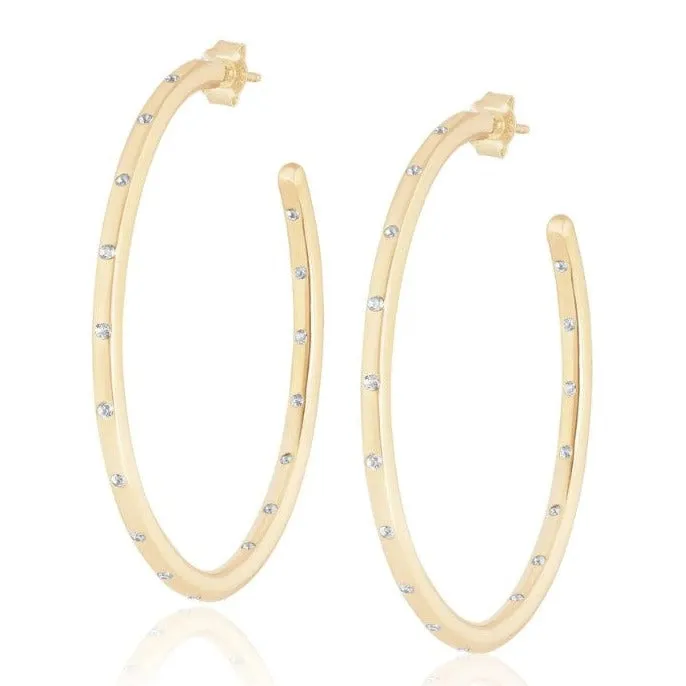 Large Sprinkle Hoop Earrings