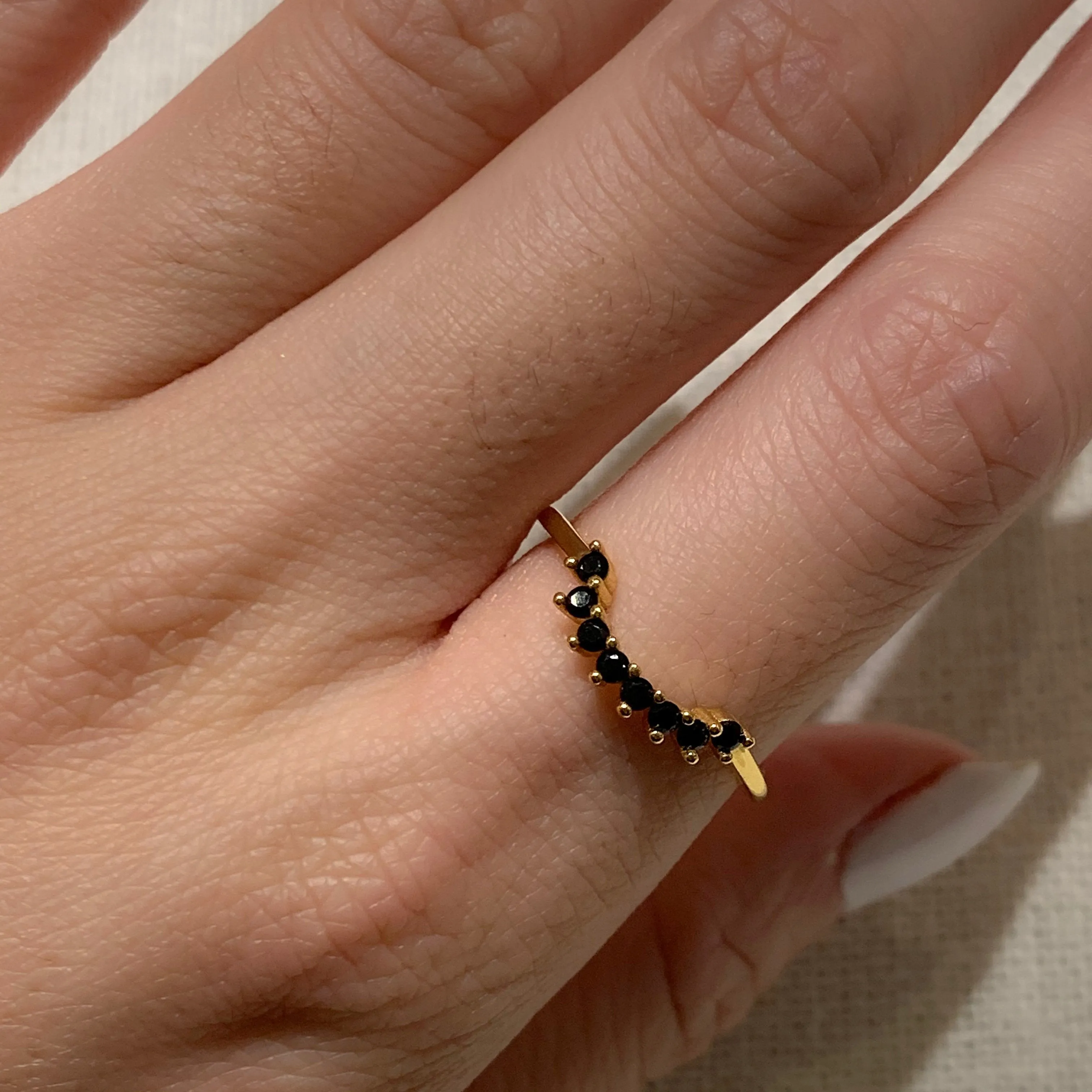 Liv Black CZ Ring