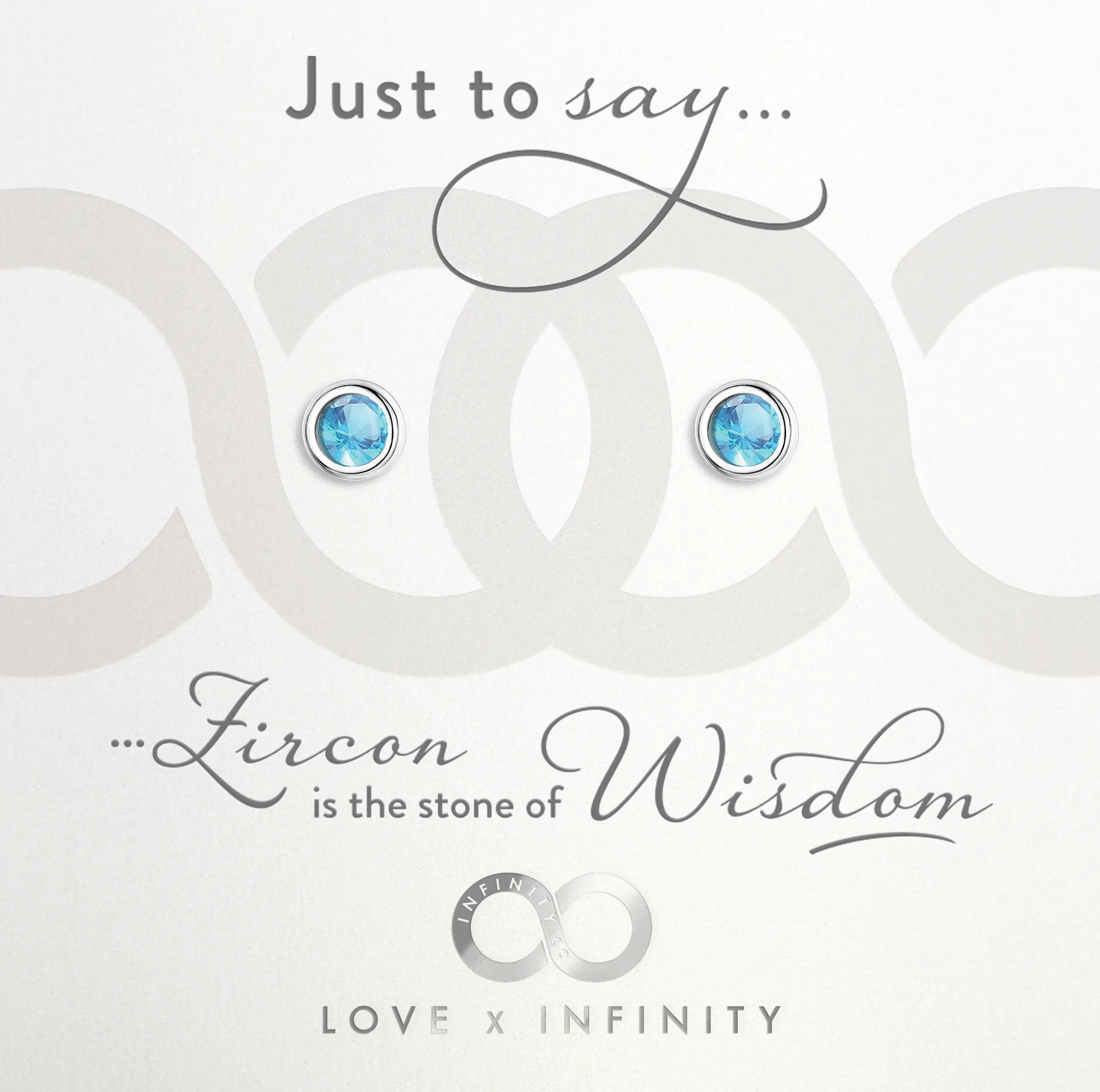 LXI Birthstone Earrings Zircon/December