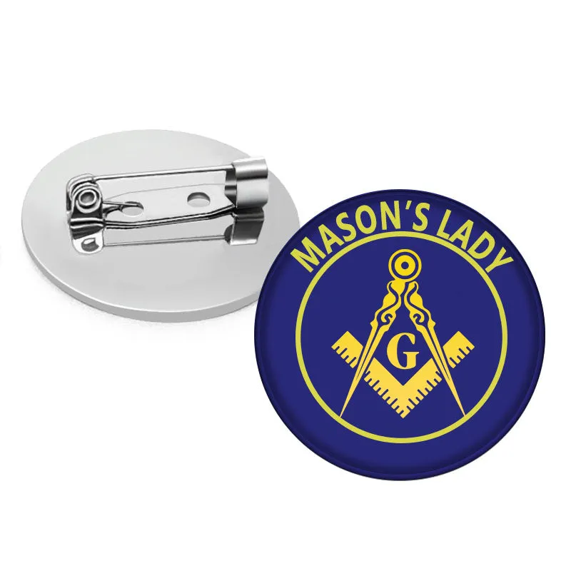 Master Mason Blue Lodge Brooch - Mason's Lady