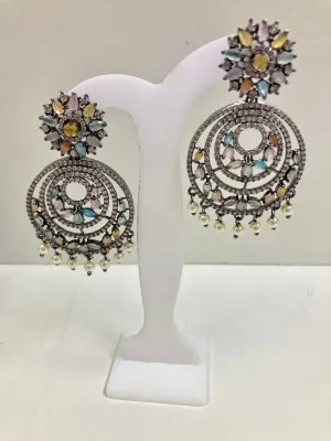 Multicolor Zircon Earrings