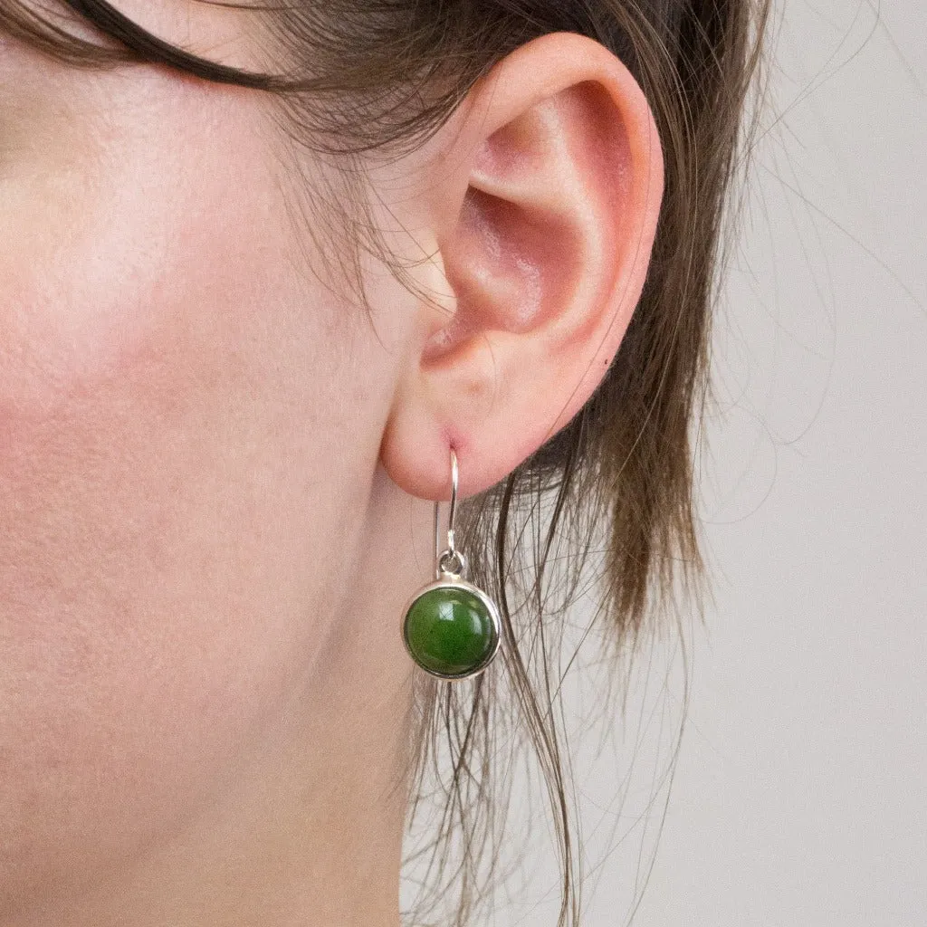 Nephrite Jade Drop Earrings